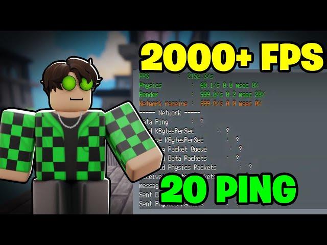 HOW TO GET *HIGH FPS* AND *LOW PING* IN ROBLOX 2025! (with bloxstrap)