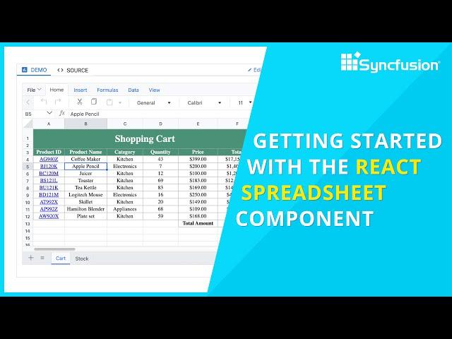 Getting Started with the React Spreadsheet Component