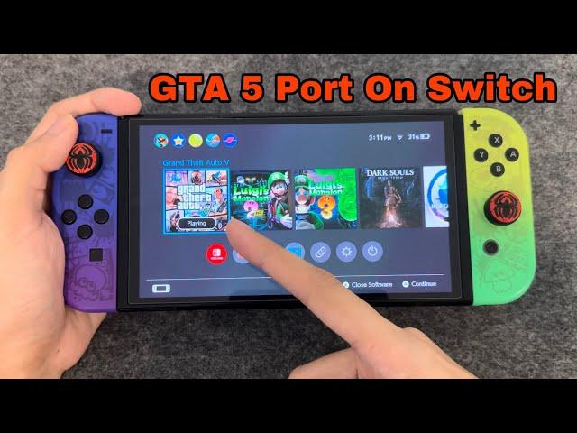 Testing GTA 5 on Nintendo Switch Gameplay