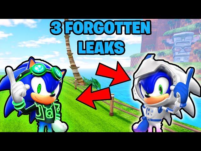 3 FORGOTTEN LEAKS In Sonic Speed Simulator!