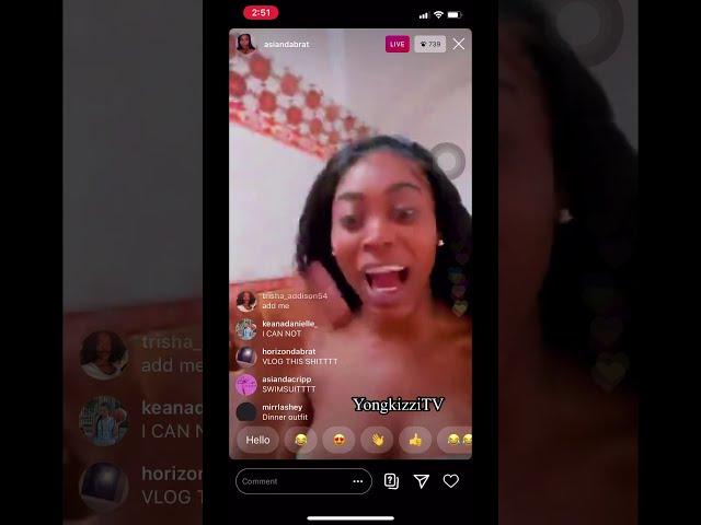 Asian Doll And King von In MEXICO IG LIVE  (6-19-20)