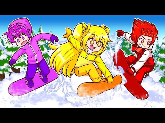 The Squad Goes Snowboarding In Roblox!