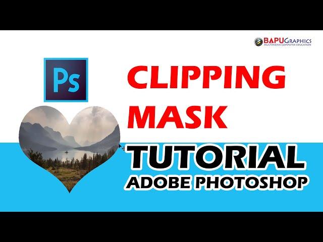 How to put Image Inside a Shape in Photoshop |  Photoshop Clipping Mask Tutorial