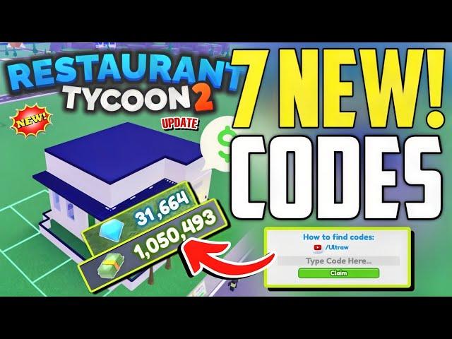 ️UPDATE!CODES️RESTAURANT TYCOON 2 ROBLOX CODES 2024 - RESTAURANT TYCOON 2 CODES