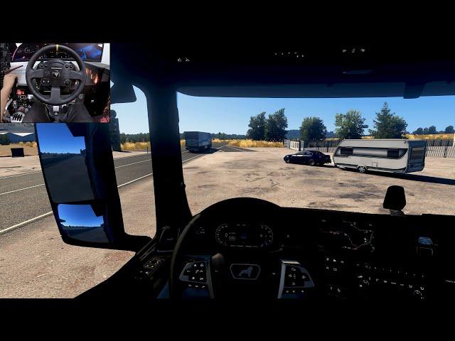 MAN TGX - Euro Truck Simulator 2 | Steering wheel gameplay