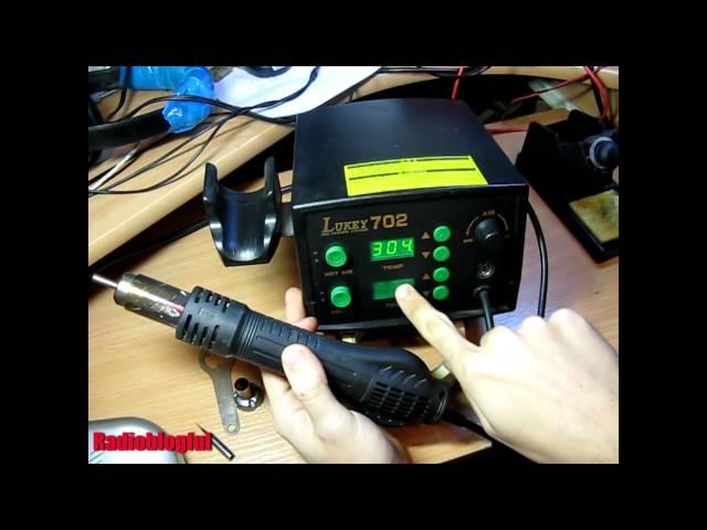 Overview of the soldering station Lukey 702