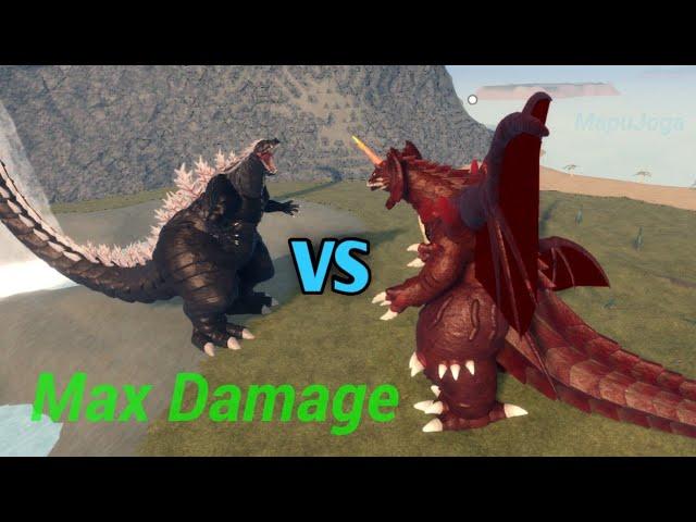 GODZILLA ULTIMA VS DESTOROYAH! Max Damage! - Kaiju Universe/ROBLOX.