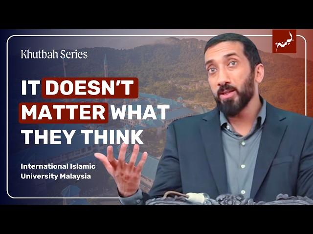 Allah’s Commands vs Cultural Pressure | Khutbah by Nouman Ali Khan