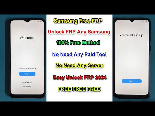 "Free 2024" Samsung FRP Bypass Android 12/13/14 | Gmail/Google Lock Remove Samsung All Model 2024