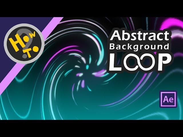 Neon Lines Abstract Looping Background | After Effects Tutorial