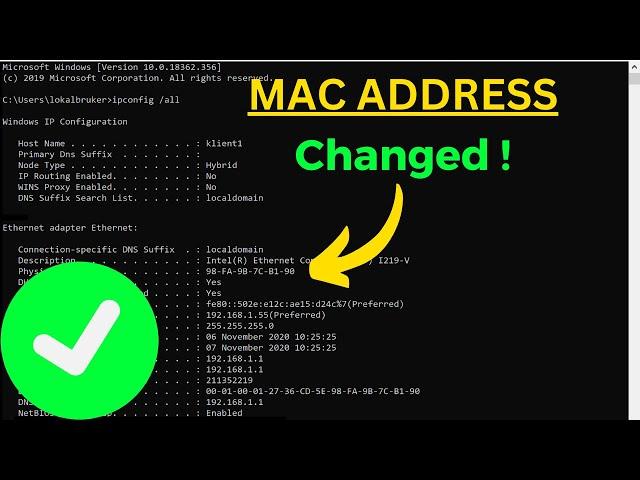 How to change mac address on windows 10 | 2024