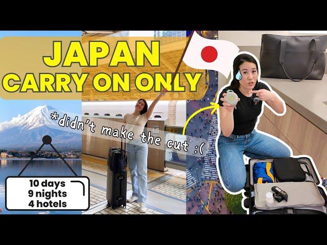 What To Pack for Japan CARRY ON ONLY (Minimalist Travel TIPS)