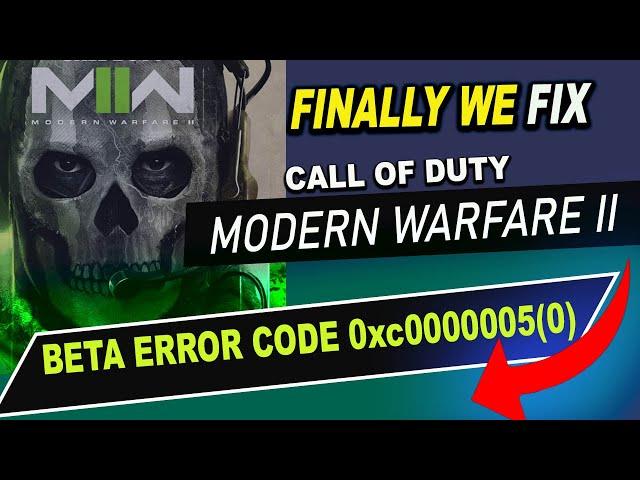 Modern Warfare 2 beta error code #0xc0000005(0) | #Cod mw2 error code || by borntoplaygames