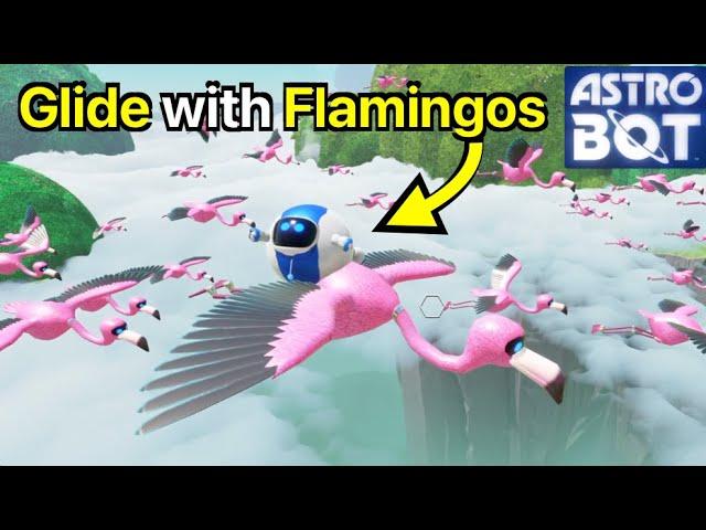 Astro Bot: Glide with Flamingos (Sky Garden)