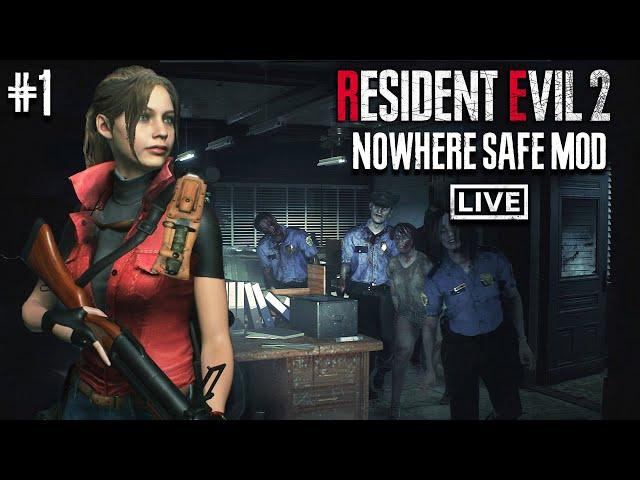 Resident Evil 2 Remake ►Nowhere Safe MOD (Клер Редфилд - Хардкор) #1