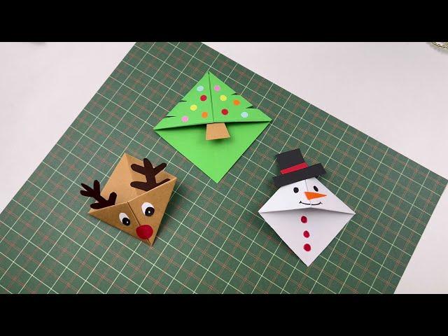 DIY Christmas Bookmarks | Marcadores Natalinos