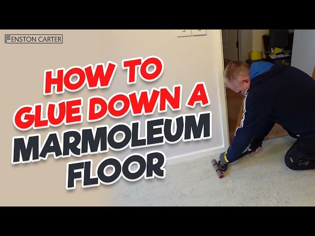 Gluing down a Marmoleum floor - the right way! A step-by-step guide from a professional floor layer