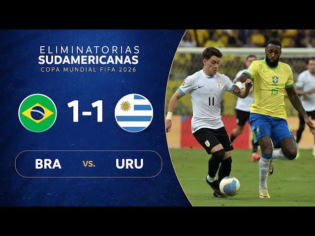 BRASIL vs. URUGUAY [1-1] | RESUMEN | ELIMINATORIAS SUDAMERICANAS | FECHA 12