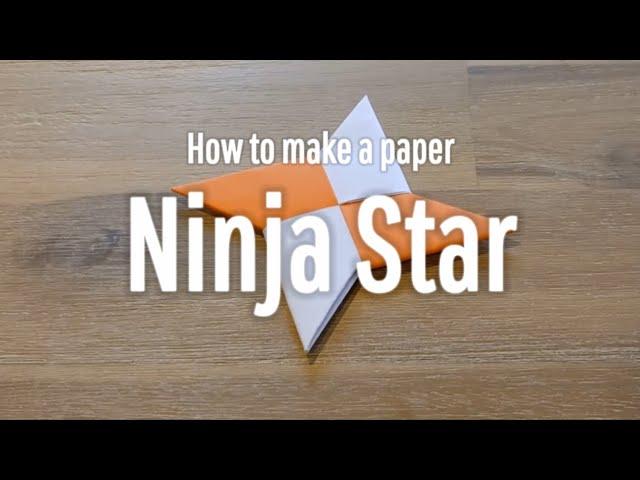 How to make the Standard Paper Ninja Star - Tutorial #diy