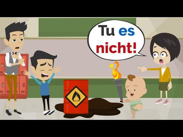 Luca ZÜNDET die Schule AN! | Deutsch lernen