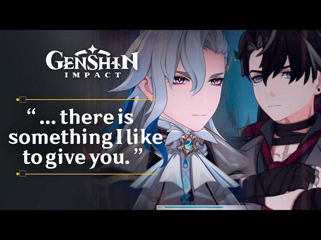 Neuvillette Gives A Gift To Wriothesley Cutscene | Lantern Rite Event Story Part 4 | Genshin 4.4