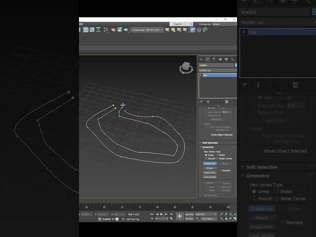 How does Create line work in 3DS Max 2024 #lesson #tutorial #2024  #3dsmax #begginers #spline