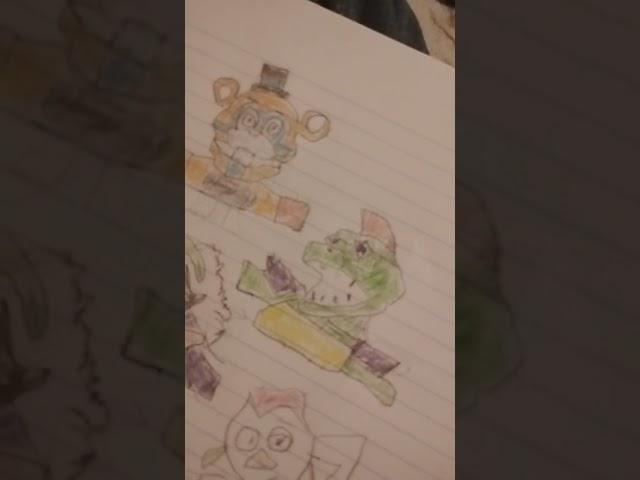 I draw the fnaf security breach gang