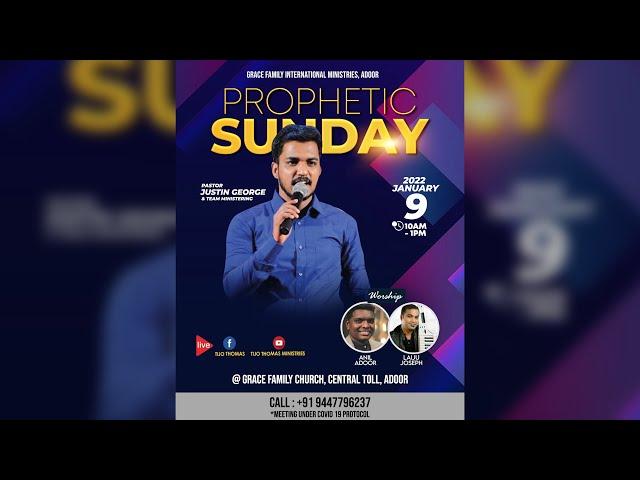 Prophetic Sunday Service | Pr. Justin George | 9.1.2022