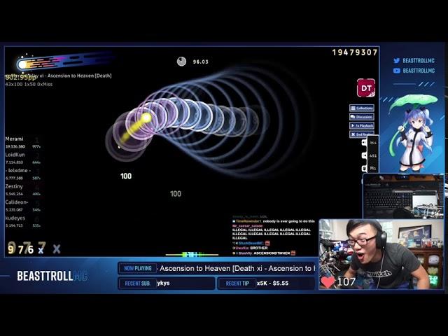 Beasttroll reacting to ascension to heaven dt fc