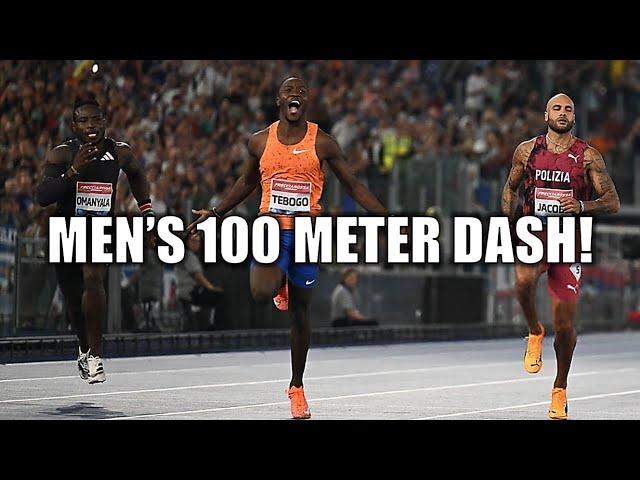 Men's 100 Meter Dash Was Crazy || 2024 Diamond League Rome