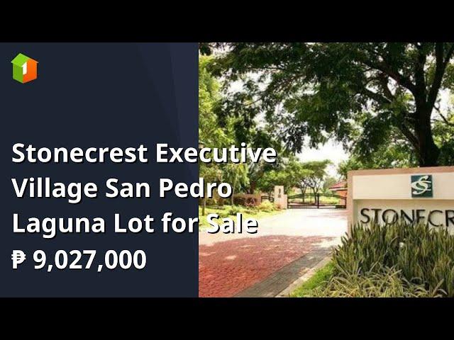 Stonecrest Executive Village San Pedro Laguna Lot for Sale