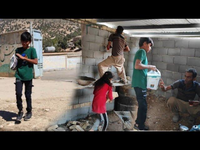 Amir Ali going to school and the children's happiness because of the house