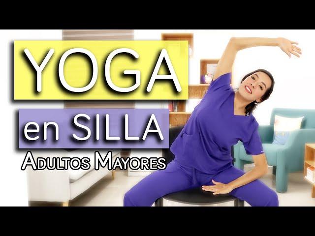 Gentle chair YOGA routine for older adults