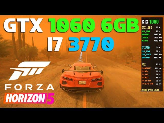 Forza Horizon 5 - GTX 1060 4GB - i7 3770 - 16GB Ram - High Best Setting - 1080p