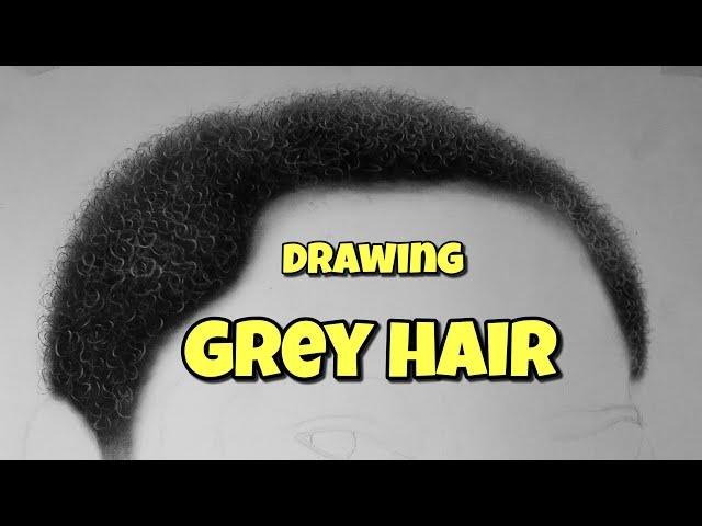 Quick Technique For Drawing African Grey Hair