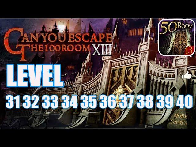 Can you escape the 100 room 13 Level 31 32 33 34 35 36 37 38 39 40 Walkthrough (100 Room XIII)