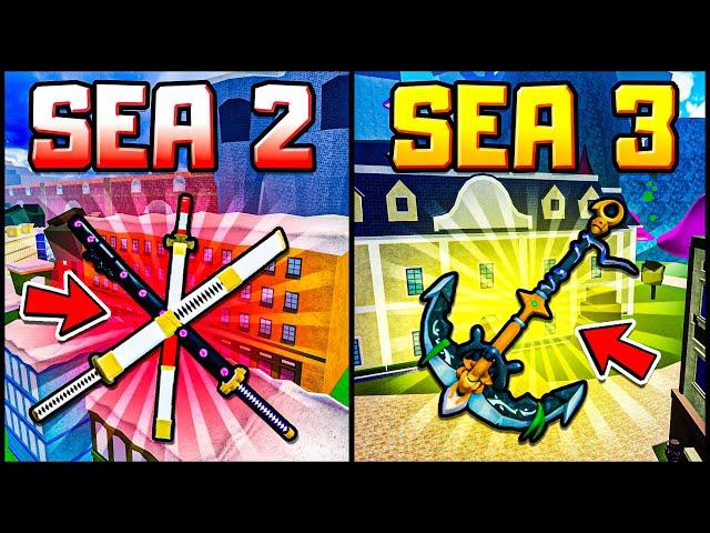 Top 5 Best SWORDS In EVERY Sea In Blox Fruits!