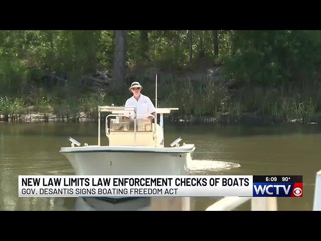 Gov. DeSantis signs law banning random boat searches without cause