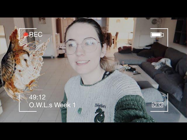 O.W.L.s MAGICAL READATHON VLOG WEEK 1 | Buddy Reads, Twitter & Office Tour | the wild Sasha