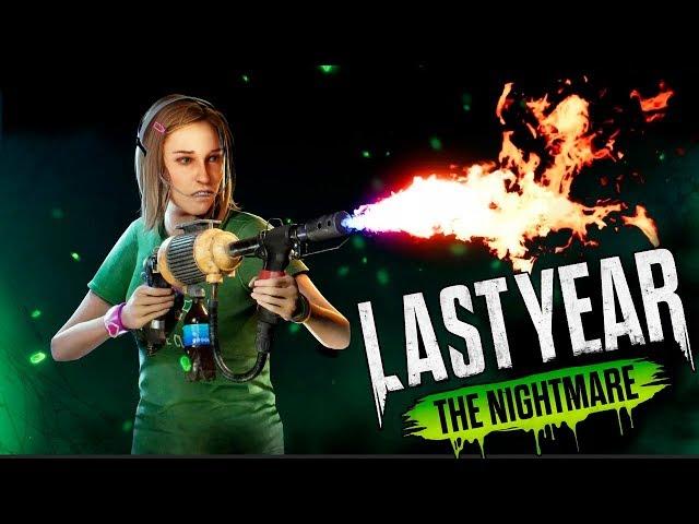 Скрафтили огнемет и убили маньяка Last Year The Nightmare летсплей - Horror Game