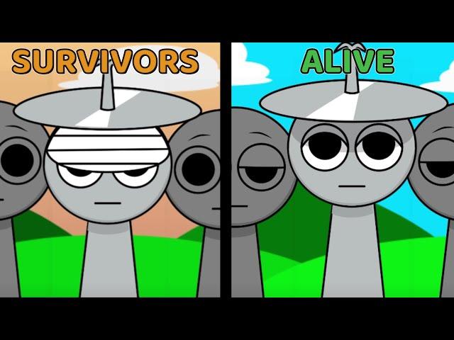 Incredibox Sprunki SURVIVORS Versions VS ALIVE Versions!