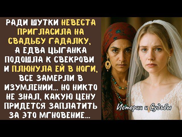 Ради шутки невеста пригласила на свадьбу гадалку, а едва цыганка подошла к свекрови и плюнула в ноги