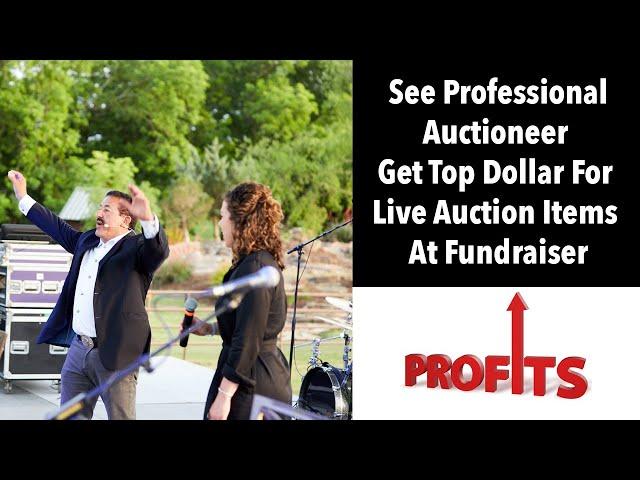 Professional Auctioneer Gets Top Dollar For Live Auction Items At Fundraiser