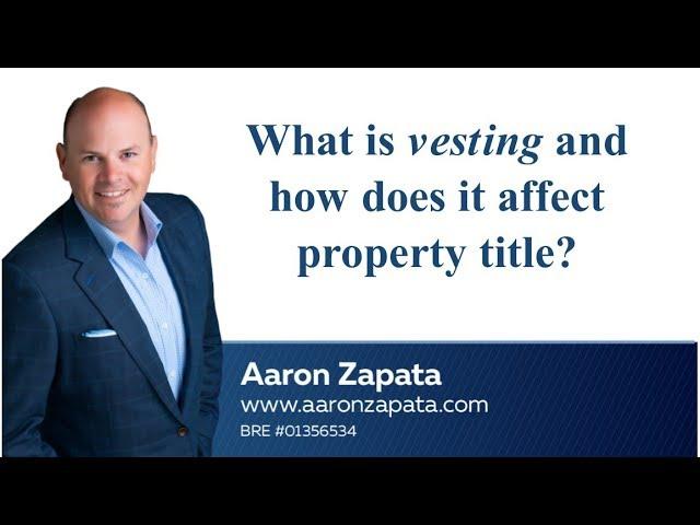 What is Property Vesting and How Does it Affect Property Title?