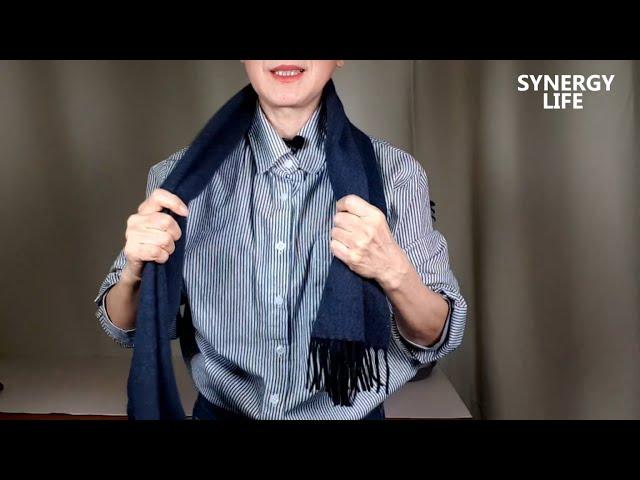 5 ways to tie a winter scarf, simple and stylish, suitable for both men and women