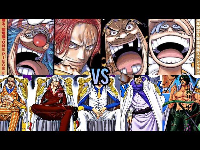 Yonko vs Admirals || One Piece