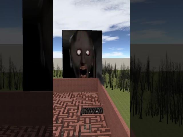 Destroying Granny in Big Maze Nextbot Gmod