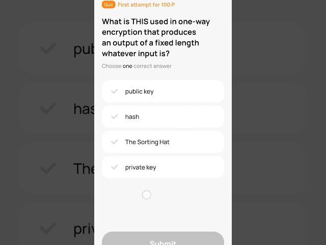 What is THIS used in one-way encryption that produces an output of a fixed length whatever input is?