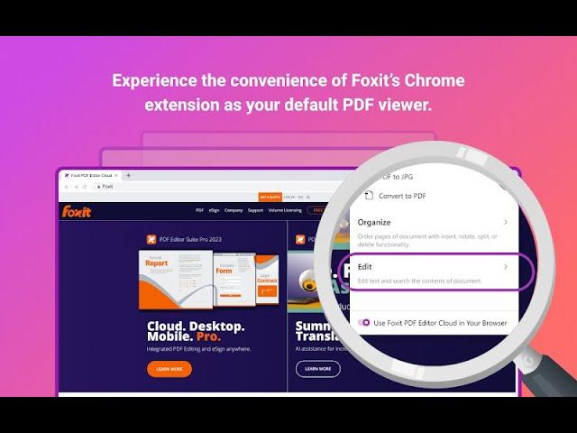 Foxit PDF Editor Cloud for Google Chrome - Get the Chrome extension now!