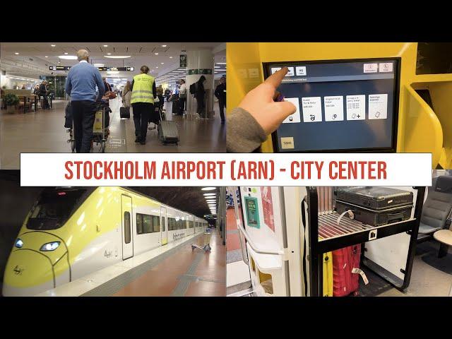 Stockholm Airport (ARN) to Stockholm City Center with Arlanda Express - FASTEST WAY TO THE CITY